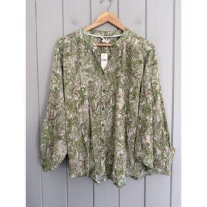 NWT Anthropologie Pilcro Sidney Batwing Blouse L Large Light Green NEW